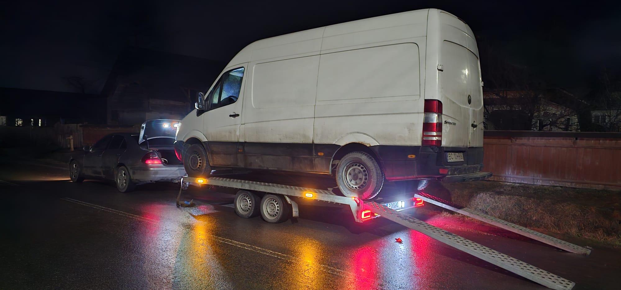 Transport dubă Mercedes Sprinter noapte platforma CTI AutoLine